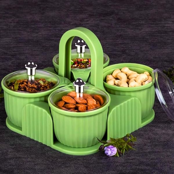 NUNEW Anything 2種類セット Buy Multipurpose Stylish Dry Fruit Box 4 pc Jar Set Aachar Pickle